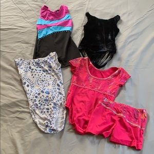 Lot of girls size 6/6x gymnastics leotards.